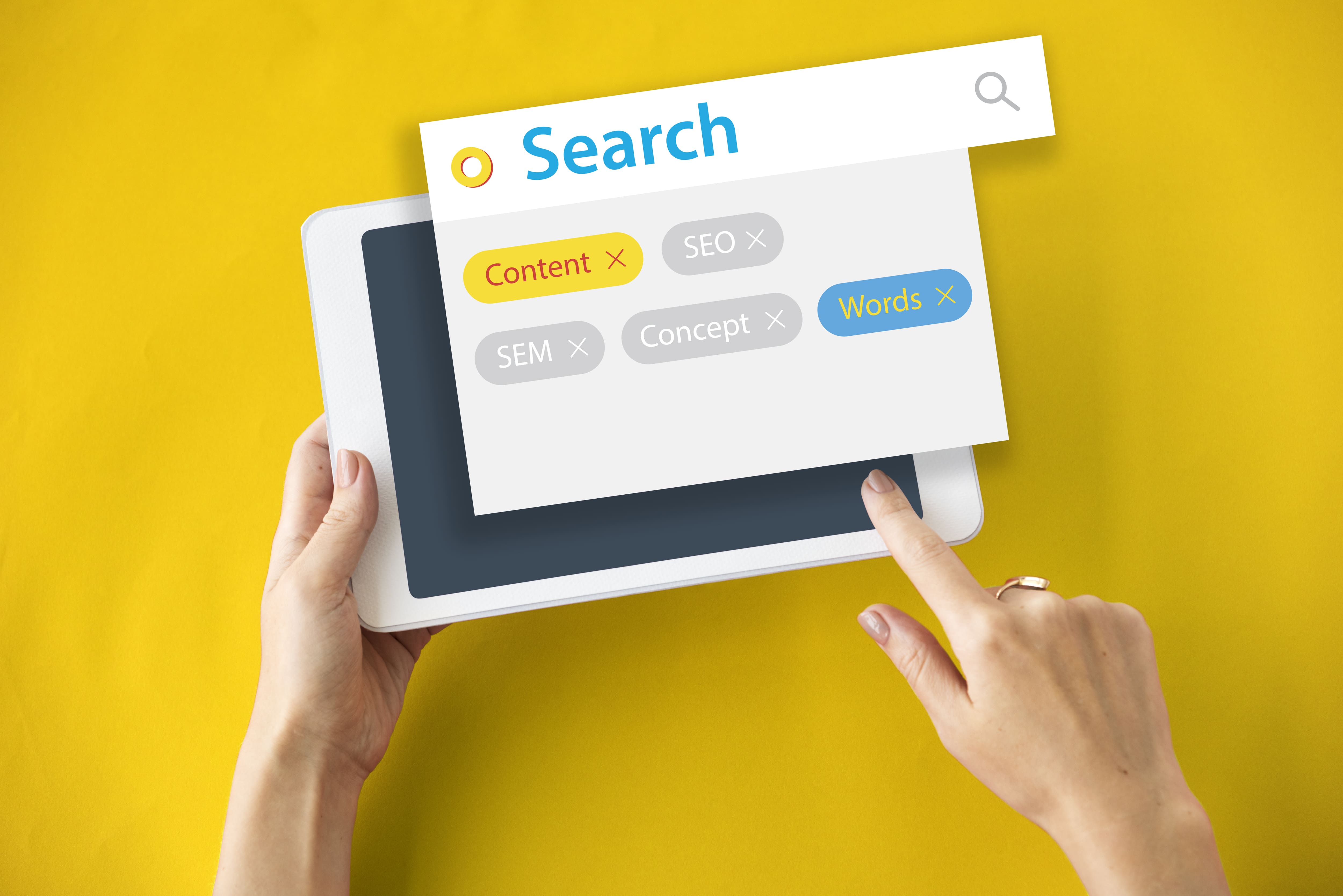 Keyword Seo Content Website Tags Search